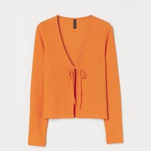H&M Orange Cardigan